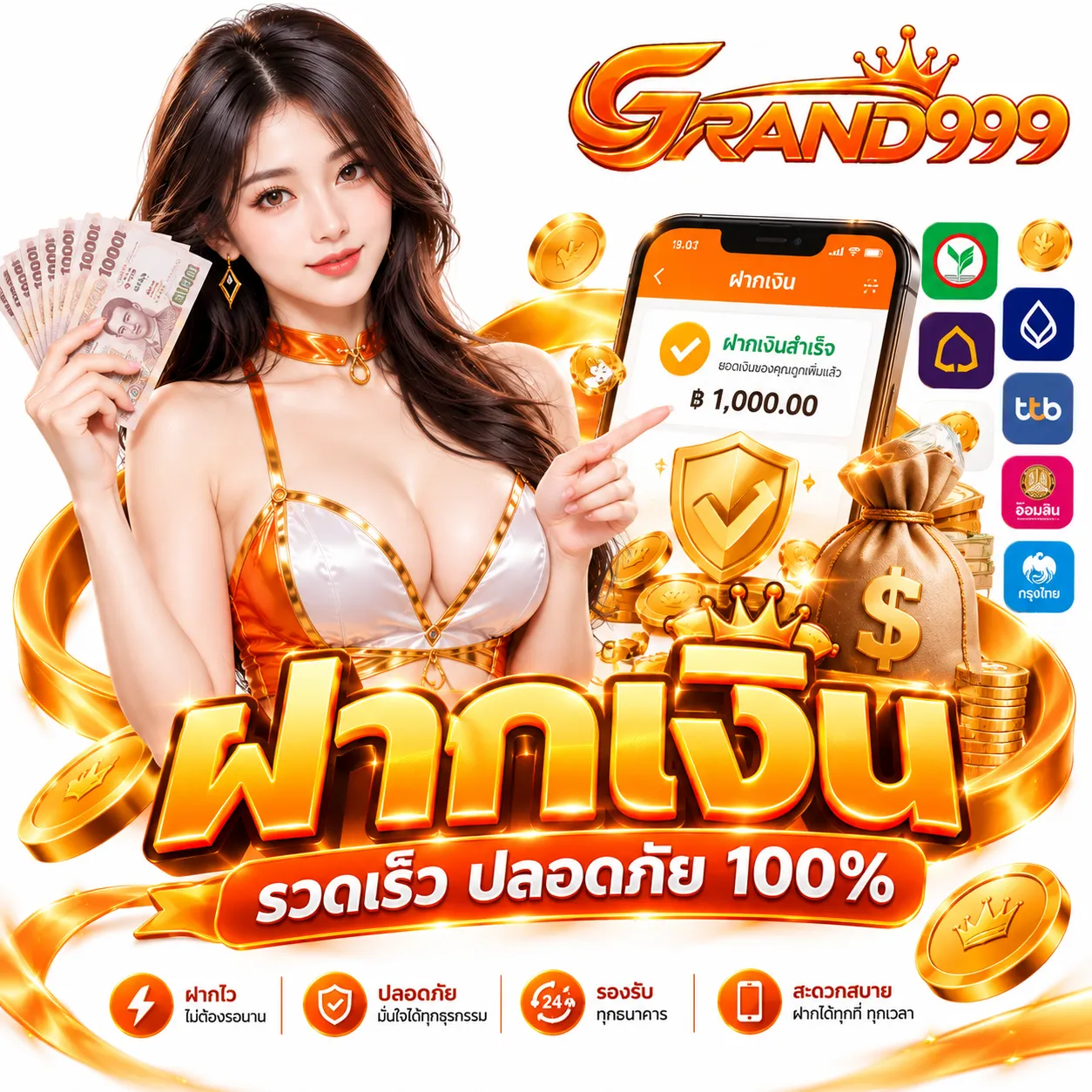 GRAND999 - ฝากเงิน